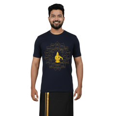 Men’s Graphic Print Round Neck T-Shirt- Ayyappan (170 GSM single jersey)