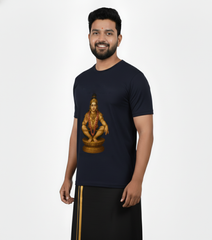 Men’s Graphic Print Round Neck T-Shirt- Ayyappan (170 GSM single jersey)