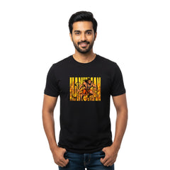 Men’s Graphic Print Round Neck T-Shirt- Hanuman (170 GSM single jersey)