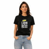 Women's Crew Neck t-shirt - Lady Boss (170 GSM single jersey)