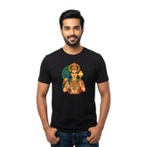 Men’s Graphic Print Round Neck T-Shirt- Murugan (170 GSM single jersey)