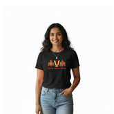 Women’s Graphic Print Round Neck T-Shirt-Thirupathi Balaji (170 GSM single jersey)