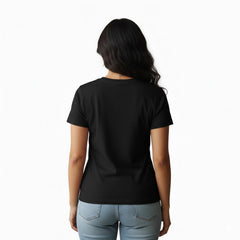 Women’s Graphic Print Round Neck T-Shirt- Krishna (170 GSM single jersey)