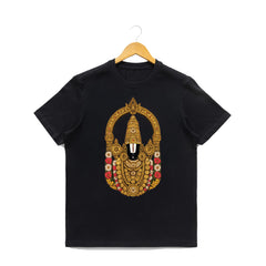Men’s Graphic Print Round Neck T-Shirt-Tirupathi Balaji (170 GSM single jersey)