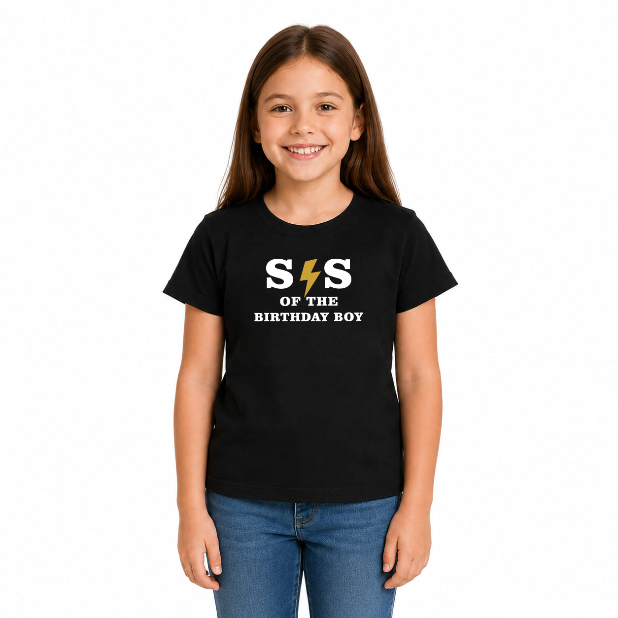 Birthday Boy Family Matching Round Neck T-Shirts For Daughter - (170 GSM) single jersey