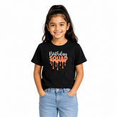 Matching Birthday Squad Family Round Neck T-Shirts For Daughter - (170 GSM) single jersey