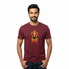 Men’s Graphic Print Round Neck T-Shirt-Tirupathi Balaji (170 GSM single jersey)