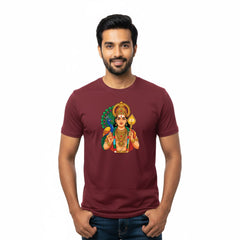 Men’s Graphic Print Round Neck T-Shirt- Murugan (170 GSM single jersey)