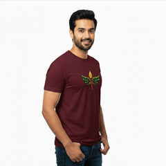 Men’s Graphic Print Round Neck T-Shirt- Murugan (170 GSM single jersey)