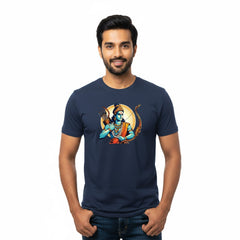 Men’s Graphic Print Round Neck T-Shirt- Jai Shree Ram (170 GSM single jersey)