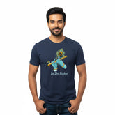 Men’s Graphic Print Round Neck T-Shirt- Krishna (170 GSM single jersey)