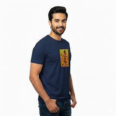 Men’s Graphic Print Round Neck T-Shirt- Hanuman (170 GSM single jersey)