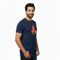 Men’s Graphic Print Round Neck T-Shirt-Tirupathi Balaji (170 GSM single jersey)