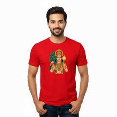 Men’s Graphic Print Round Neck T-Shirt- Murugan (170 GSM single jersey)