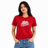 Dog Lover's Round Neck T-Shirts For Women - Stay Pawsitive - (170 GSM) single jersey