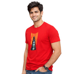 Men’s Graphic Print Round Neck T-Shirt- Shivan (170 GSM single jersey)