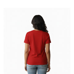 Women’s Graphic Print Round Neck T-Shirt-Thirupathi Balaji (170 GSM single jersey)