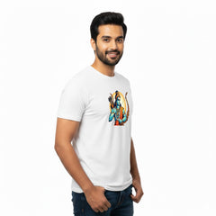 Men’s Graphic Print Round Neck T-Shirt- Jai Shree Ram (170 GSM single jersey)