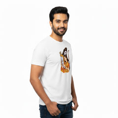 Men’s Graphic Print Round Neck T-Shirt- Jai Shree Ram (170 GSM single jersey)