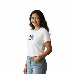 Women’s Graphic Print Round Neck T-Shirt-Jesus(170 GSM single jersey)