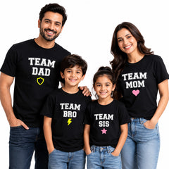 Family Team Matching Round Neck T-Shirt for Son – Team Son - (170 GSM) single jersey
