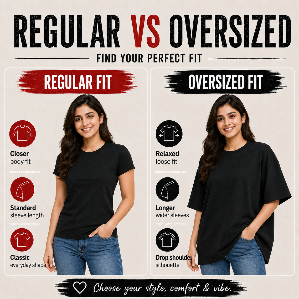 Women’s Oversized T-Shirt - After Midnight