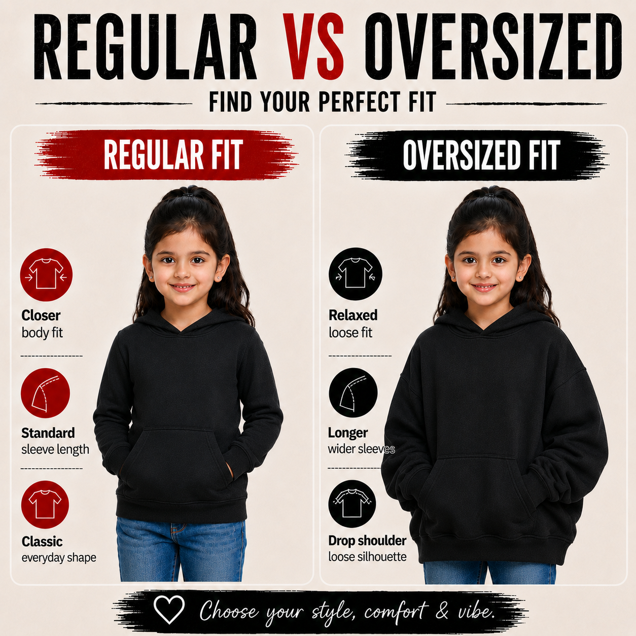 Girl’s Hoodie - Be Brave (320 GSM)