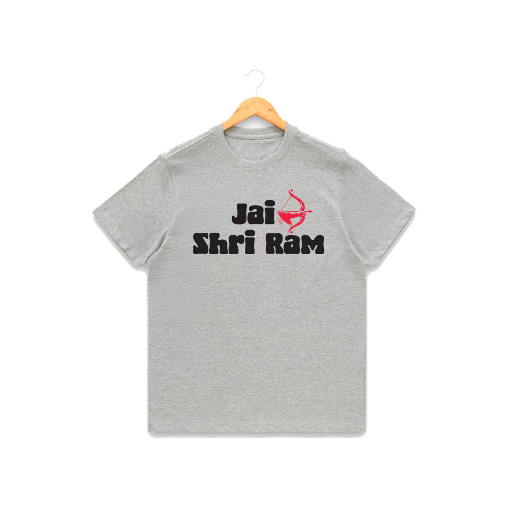 Men’s Graphic Print Round Neck T-Shirt- Jai Shree Ram (170 GSM single jersey)