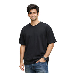 Men's Plain oversized t-shirt- 270 GSM French Terry