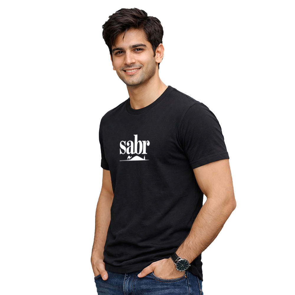 Men’s Graphic Print Round Neck T-Shirt- Allah (170 GSM single jersey)