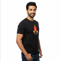Men’s Graphic Print Round Neck T-Shirt-Tirupathi Balaji (170 GSM single jersey)