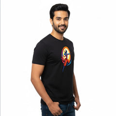 Men’s Graphic Print Round Neck T-Shirt- Jai Shree Ram (170 GSM single jersey)