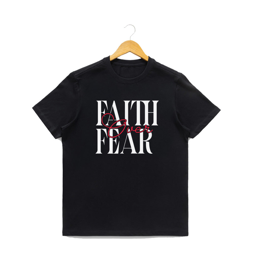 Women’s Graphic Print Round Neck T-Shirt-Jesus(170 GSM single jersey)