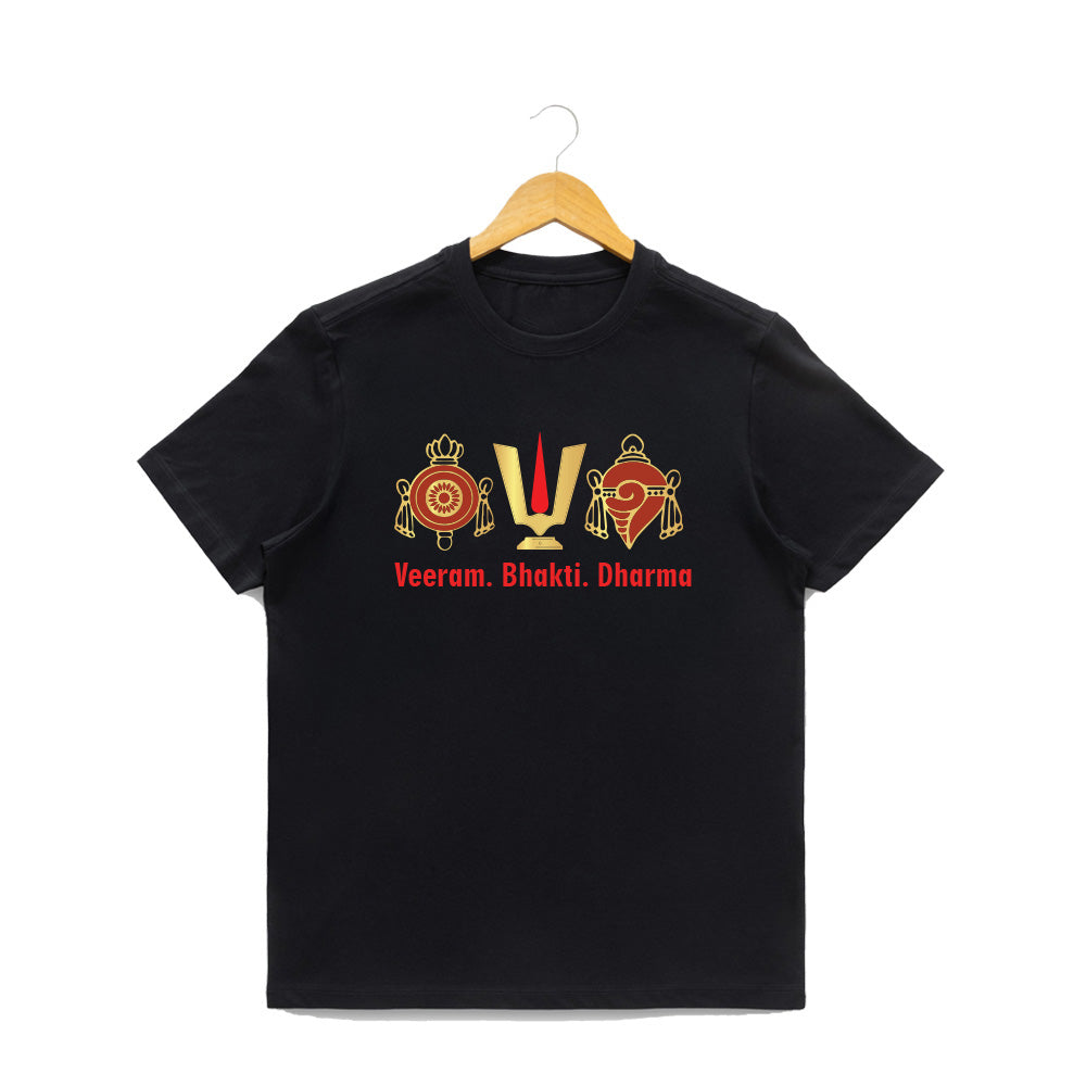 Women’s Graphic Print Round Neck T-Shirt-Thirupathi Balaji (170 GSM single jersey)