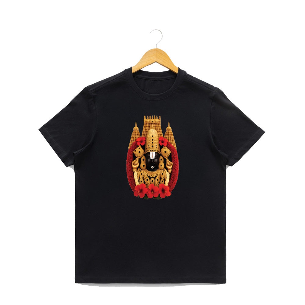 Women’s Graphic Print Round Neck T-Shirt-Thirupathi Balaji (170 GSM single jersey)