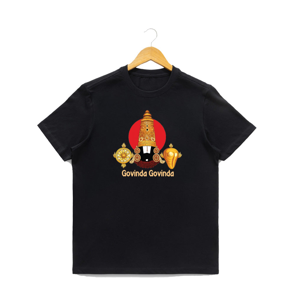 Women’s Graphic Print Round Neck T-Shirt-Thirupathi Balaji (170 GSM single jersey)