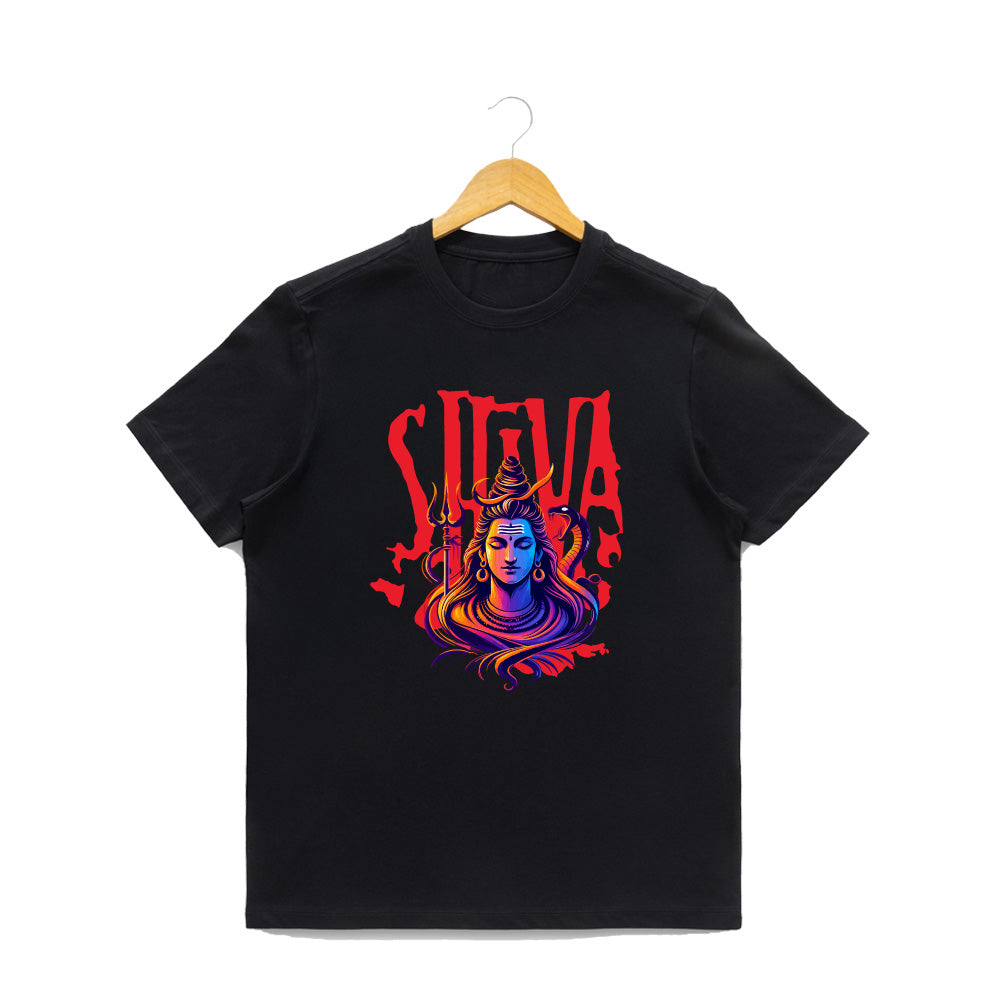 Men’s Graphic Print Round Neck T-Shirt- Shivan (170 GSM single jersey)