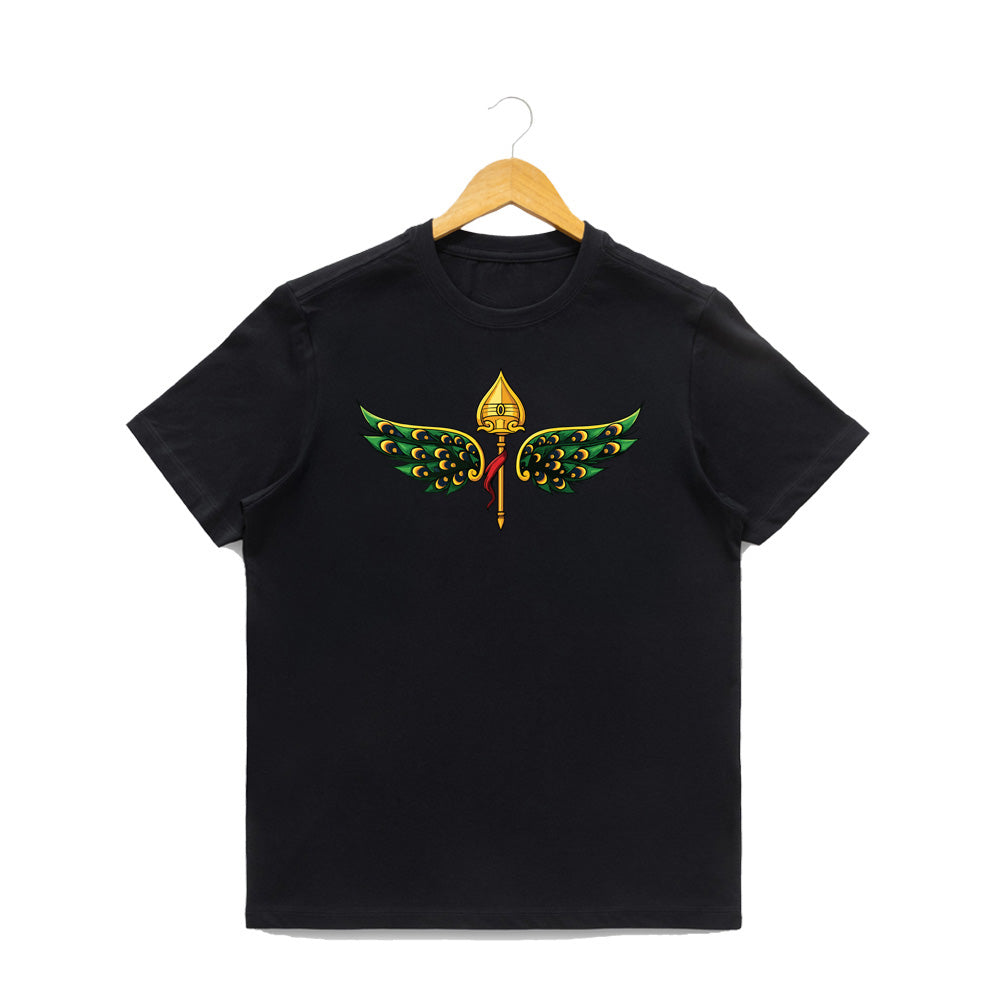 Women’s Graphic Print Round Neck T-Shirt- Murugan (170 GSM single jersey)