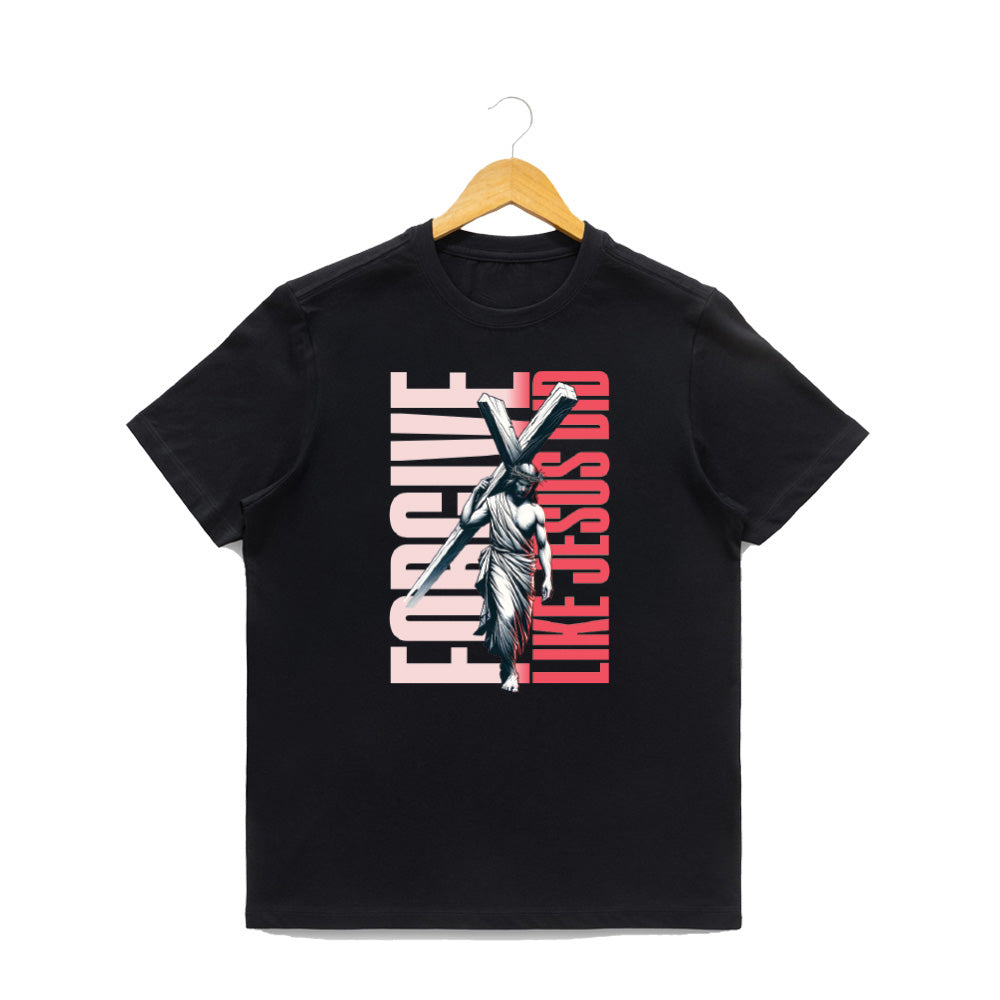 Men’s Graphic Print Round Neck T-Shirt-Jesus(170 GSM single jersey)
