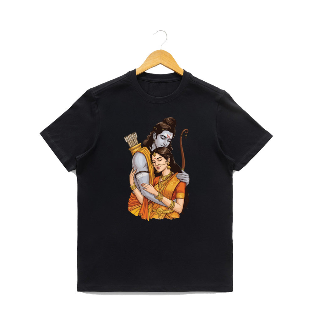 Men’s Graphic Print Round Neck T-Shirt- Jai Shree Ram (170 GSM single jersey)