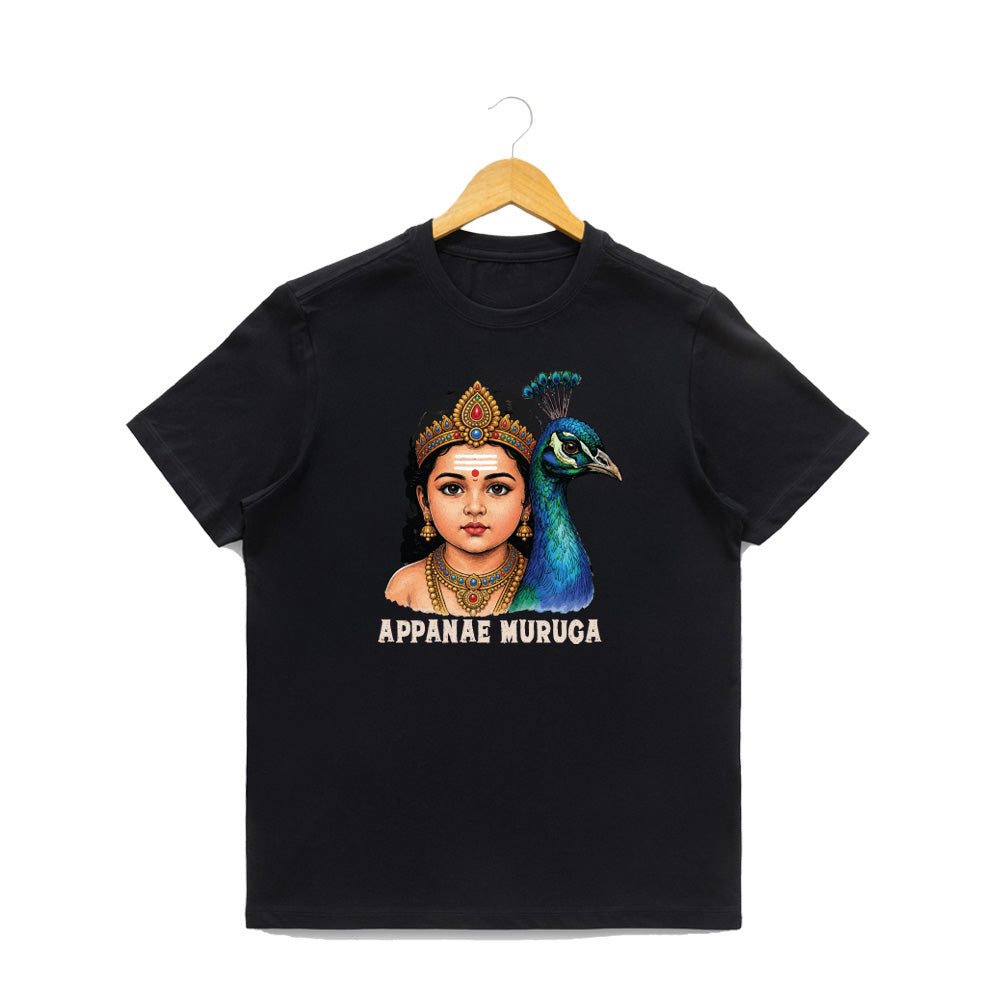 Women’s Graphic Print Round Neck T-Shirt- Murugan (170 GSM single jersey)