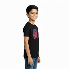 Boy’s Graphic Print Round Neck T-Shirt- Ayyappan