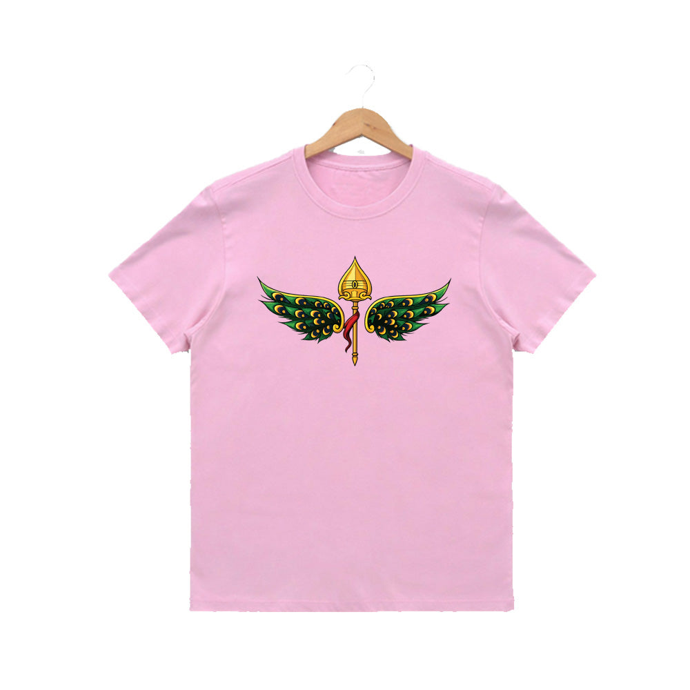 Women’s Graphic Print Round Neck T-Shirt- Murugan (170 GSM single jersey)