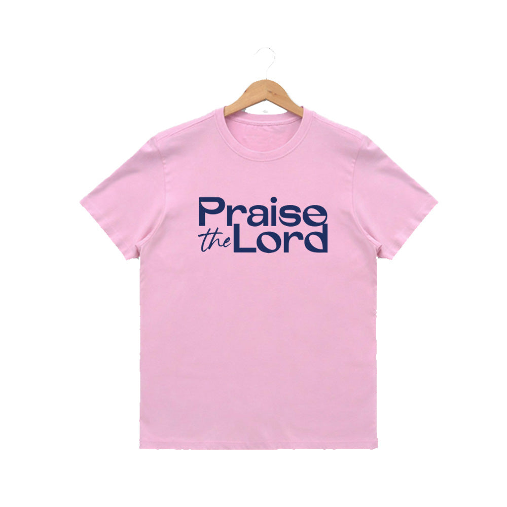 Women’s Graphic Print Round Neck T-Shirt-Jesus(170 GSM single jersey)