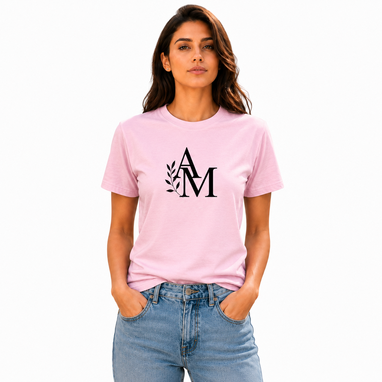 Women’s Graphic Print Round Neck T-Shirt- AM Designs