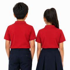 Demo Listing - Kid's Unisex Polo House Colour School Uniform T-Shirt - 240GSM Lacoste Pique (100 % polyester) - Style Code: 1027