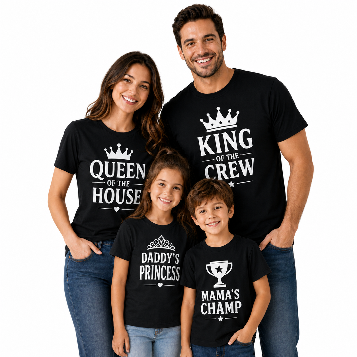 Family Matching Round Neck T-Shirt for Daughter – Daddy's Princess - (170 GSM) single jersey