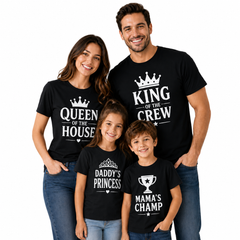 Family Matching Round Neck T-Shirt for Daughter – Daddy's Princess - (170 GSM) single jersey