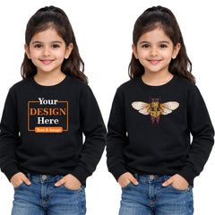 Girl Round Neck sweatshirt T-shirt – Customize