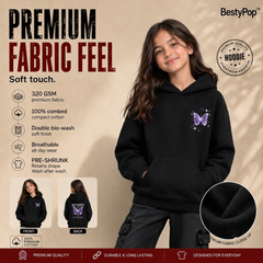 Girl’s Hoodie - Butterfly (320 GSM)